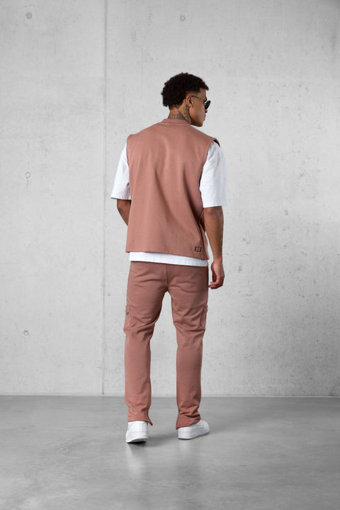 COGNAC DISCREET POCKET SWEATVEST