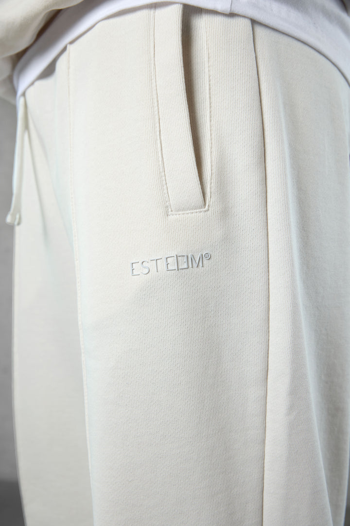 CREAM ESSENTIAL LOOSE SWEATPANTS