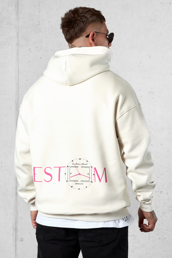 CREAM LES MOMENTS MÉMORABLE OVERSIZED HOODIE