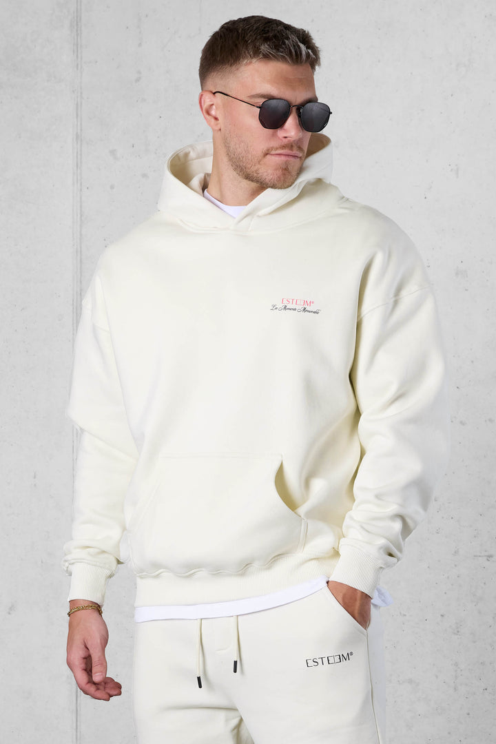 CREAM LES MOMENTS MÉMORABLE OVERSIZED HOODIE