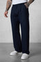 DARKBLUE WIDE TAILORED PANTS