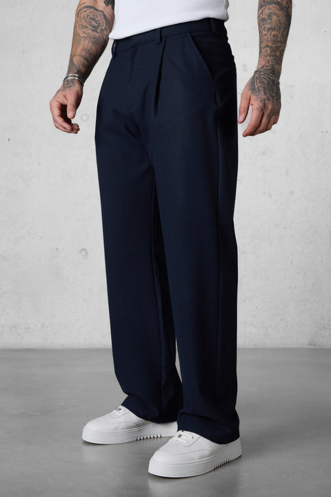 DARKBLUE WIDE TAILORED PANTS