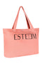 BURNTCORAL BEACH TOTE BAG