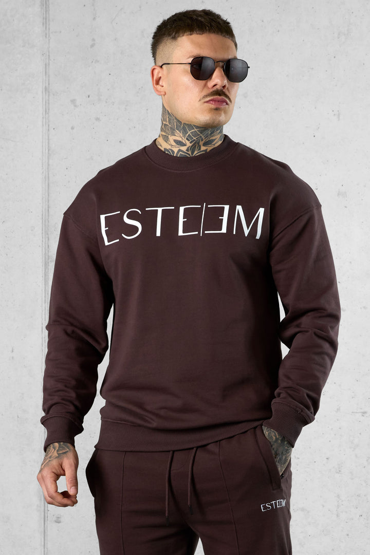 ESPRESSO LETTERING SWEATER