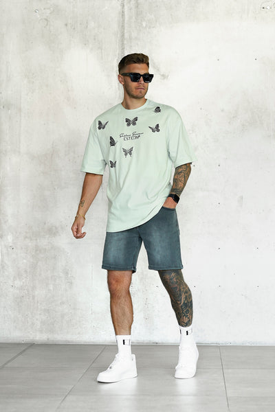 FROSTEDMINT BUTTERFLY LOGO OVERSIZED TEE