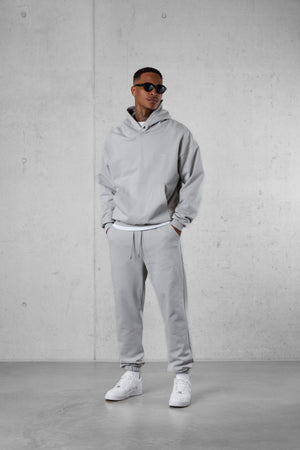 GREY ESSENTIAL OVERSIZED HOODIE