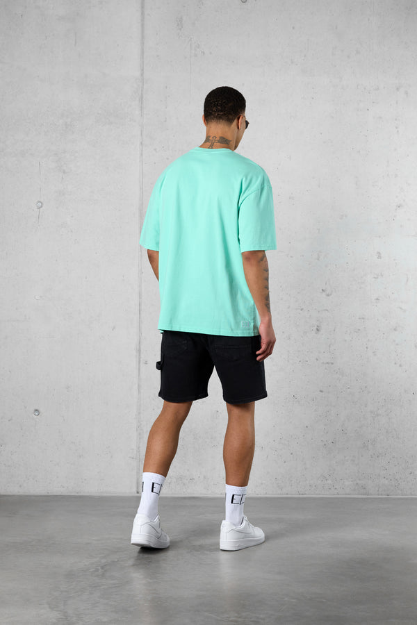 ICEGREEN COLORED BLOWN-UP OVERSIZED TEE
