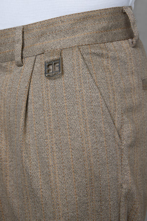 LIGHTBROWN ICON TAILORED PANTS