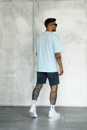 LIGHTBLUE ARC OVERSIZED TEE