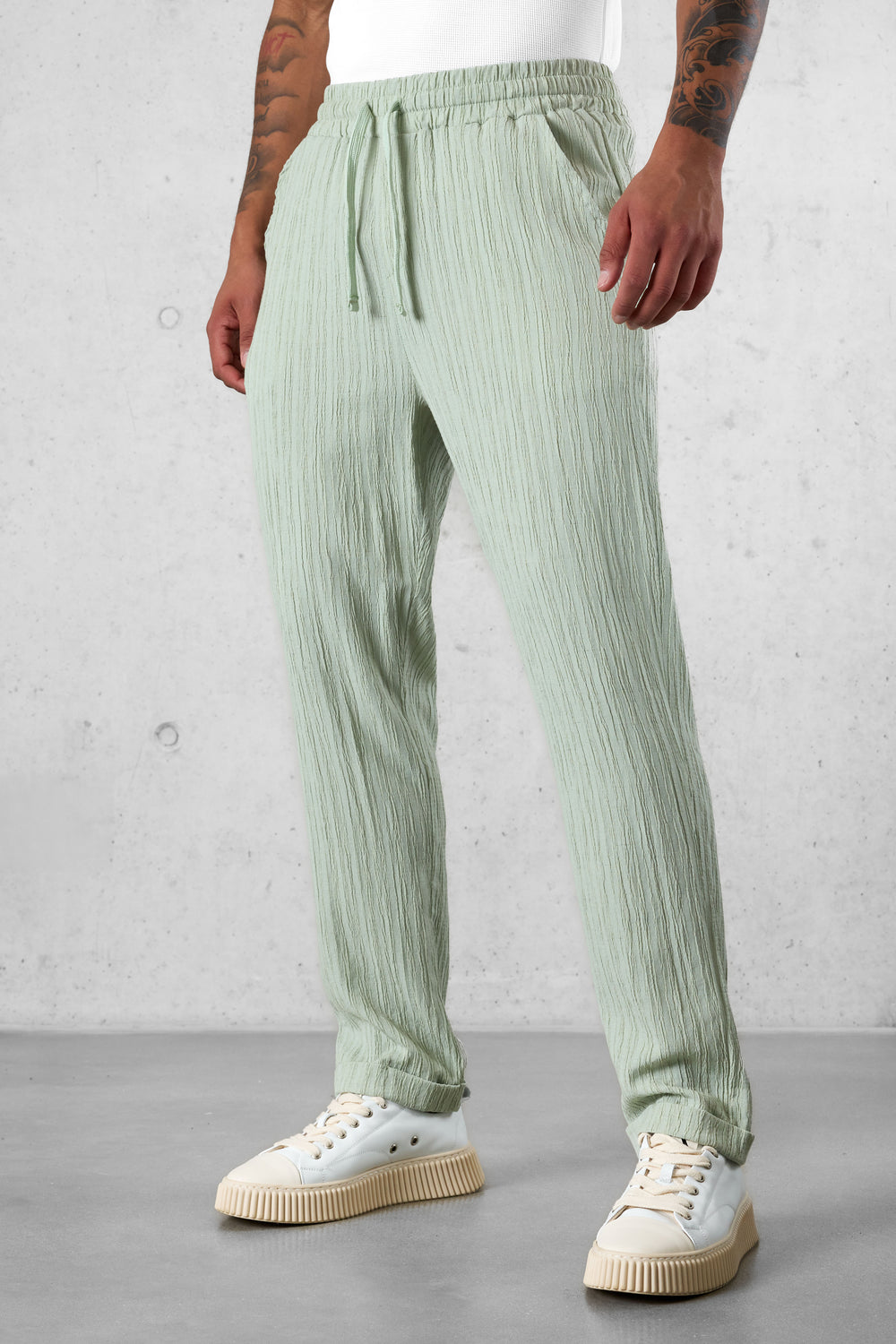 MINT STRIPED PANTS