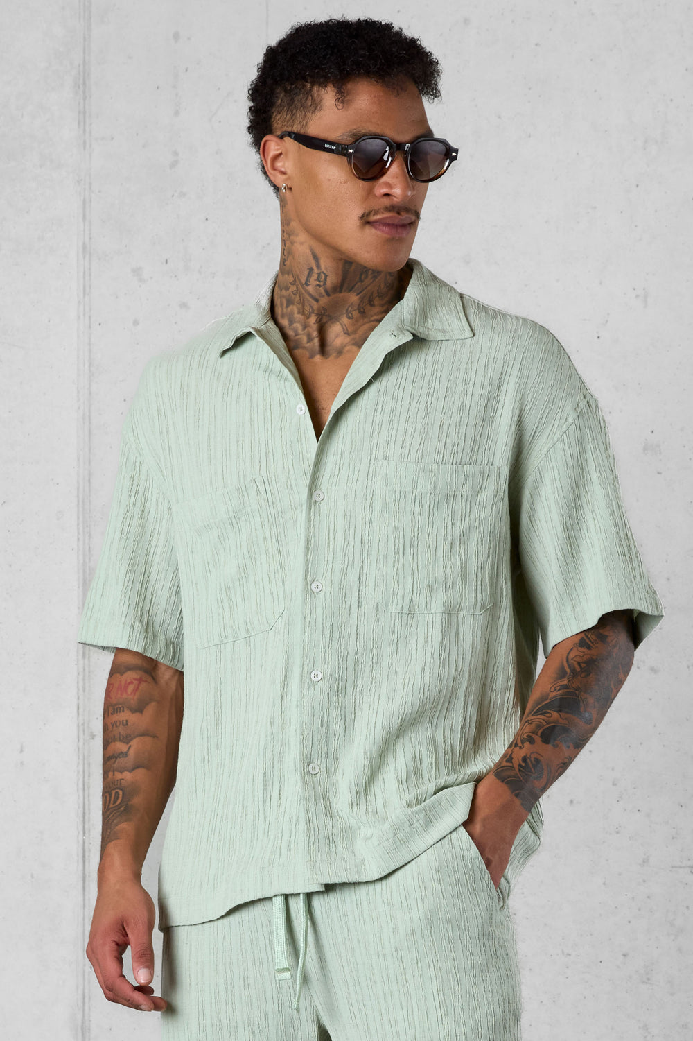 MINT STRIPED SHIRT