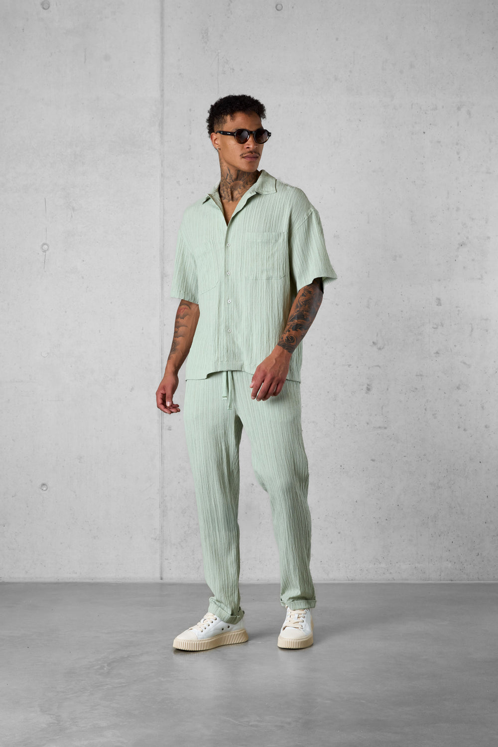 MINT STRIPED SHIRT