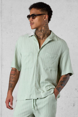 MINT STRIPED SHIRT