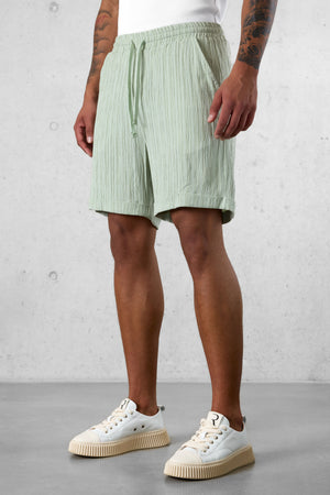 MINT STRIPED SHORTS