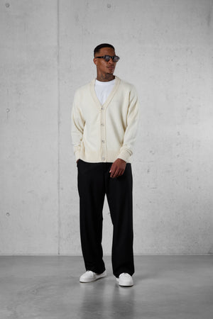 OFFWHITE OVERSIZED KNIT CARDIGAN