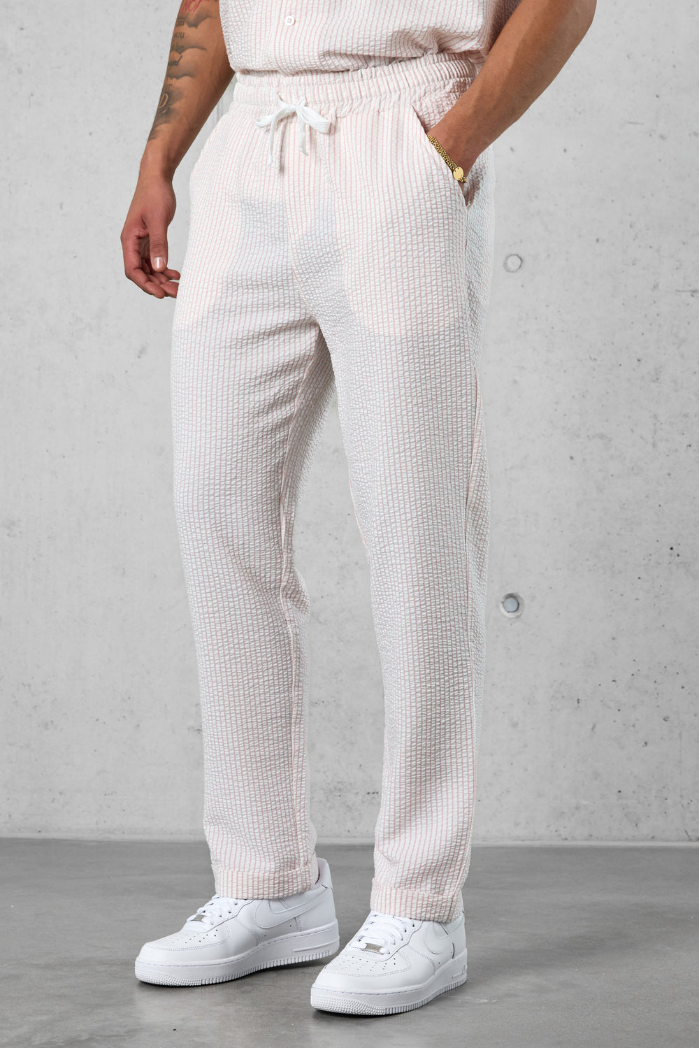 OFFWHITE ROSE STRIPED PANTS