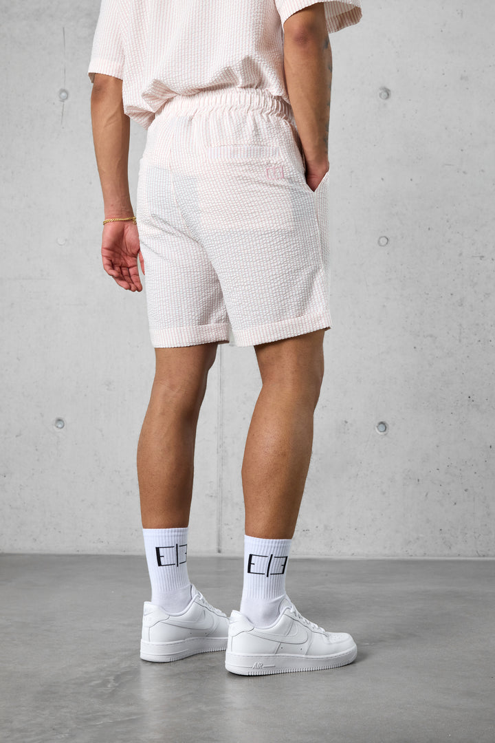 OFFWHITE ROSE STRIPED SHORTS