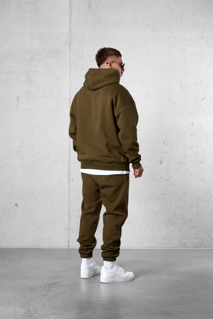 OLIVE DISCREET OVERSIZED HOODIE