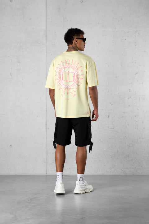PASTELYELLOW BLAZING SUNSHINE OVERSIZED TEE