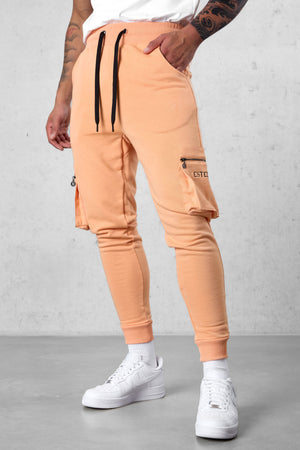 PEACH CARGO SWEATPANTS