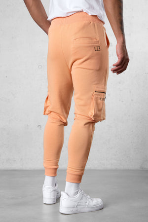 PEACH CARGO SWEATPANTS