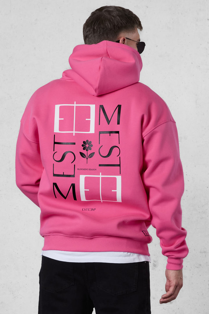 PINK BLOOMING SEASON OVERSIZED HOODIE