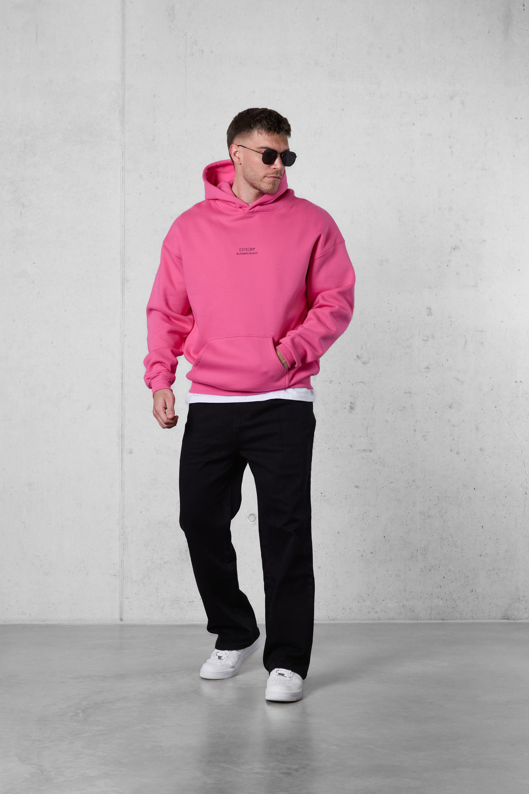 PINK BLOOMING SEASON OVERSIZED HOODIE