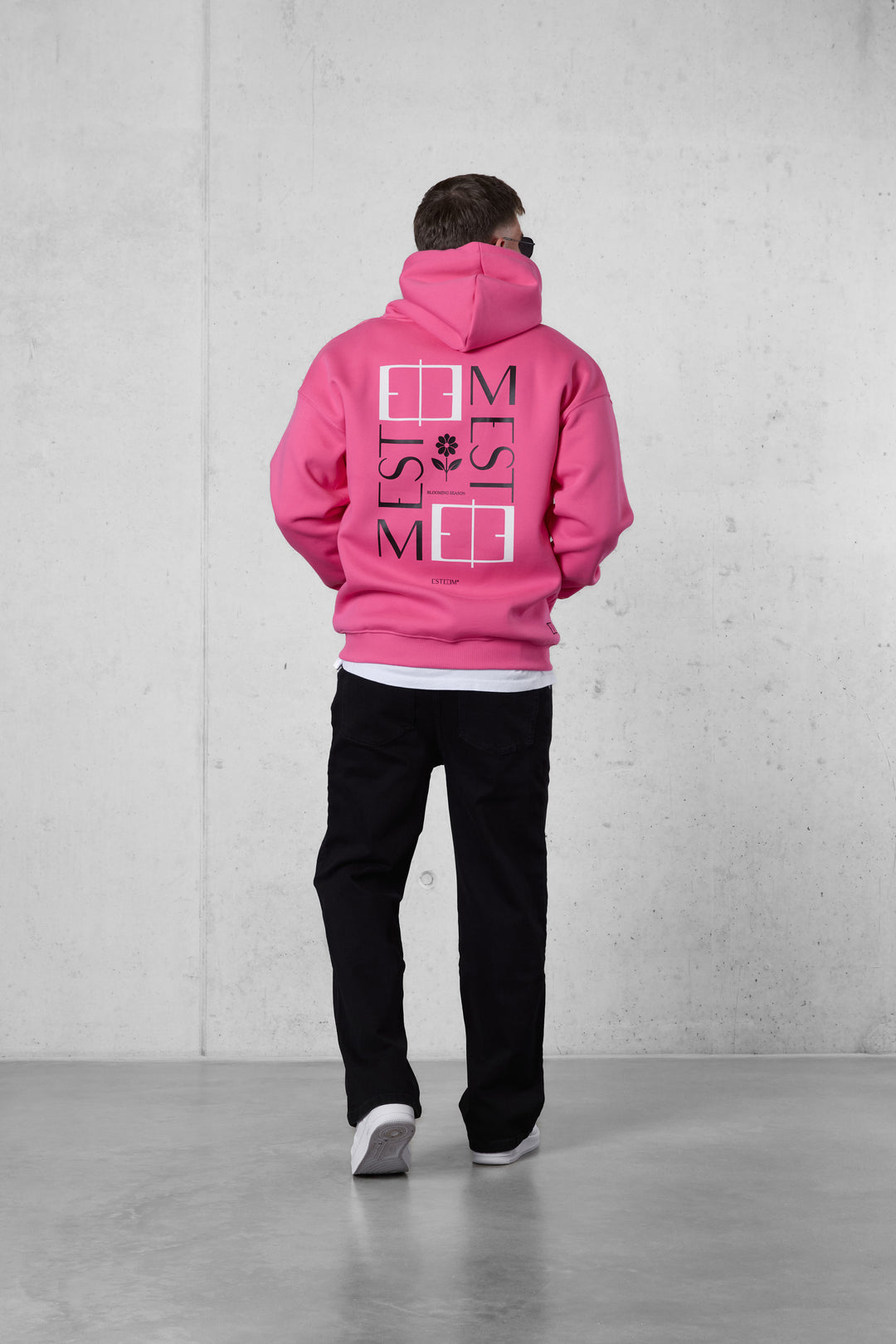 PINK BLOOMING SEASON OVERSIZED HOODIE