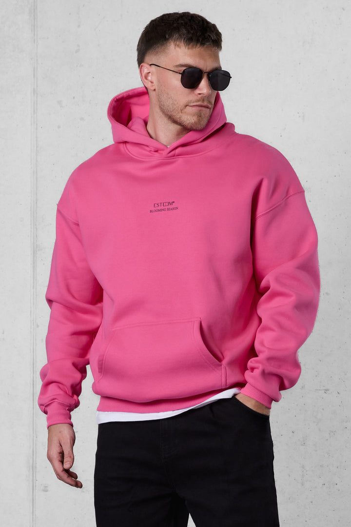 PINK BLOOMING SEASON OVERSIZED HOODIE