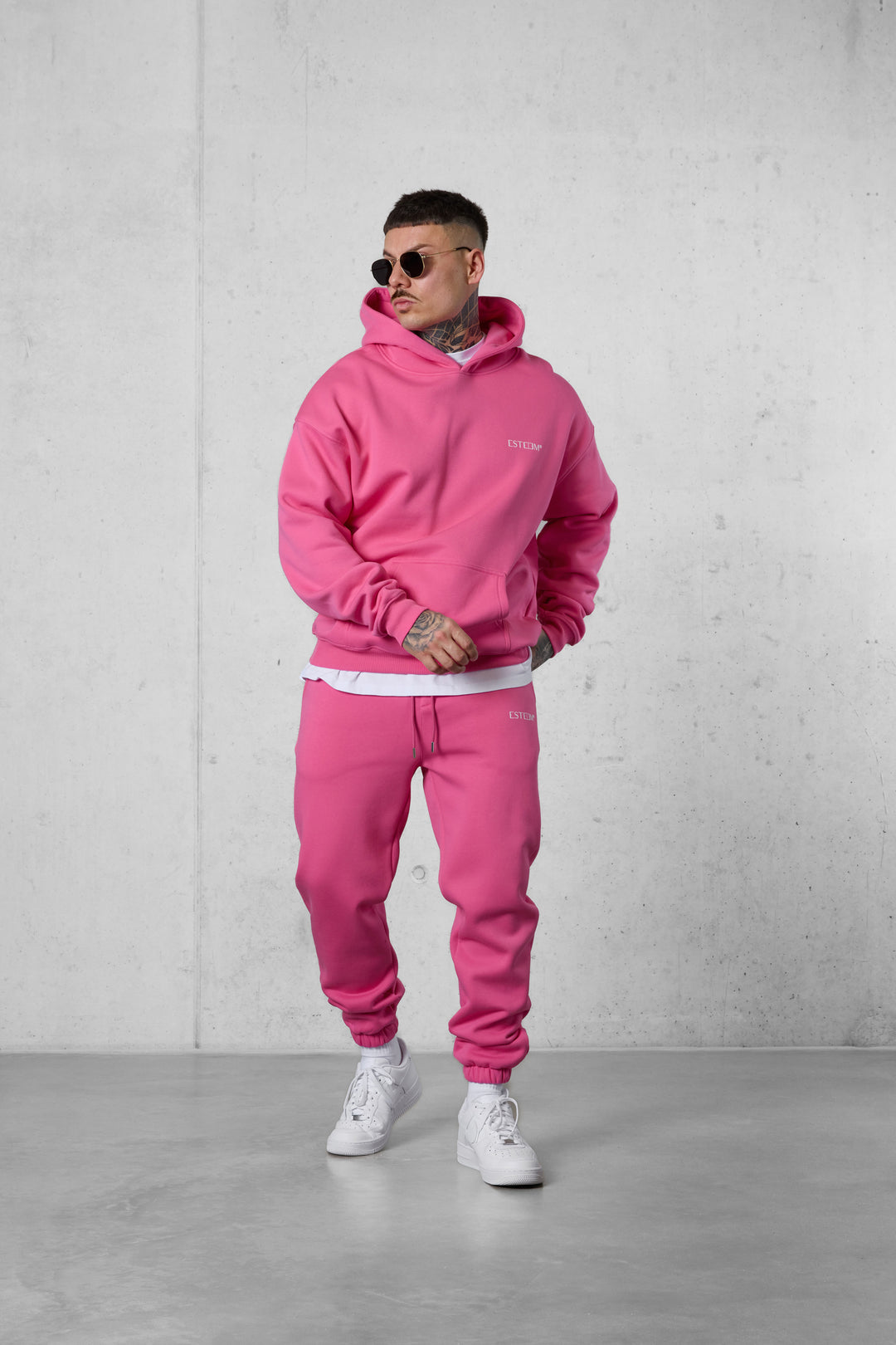 PINK DISCREET OVERSIZED HOODIE