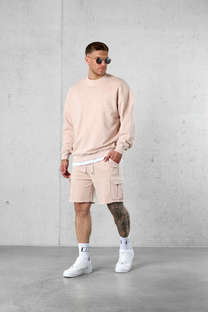 ROSE CHAOS VERTICAL OVERSIZED SWEATER