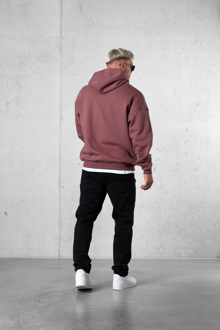 ROSEBROWN LETTERING OVERSIZED HOODIE