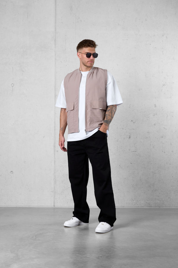 STONE NYLON VEST