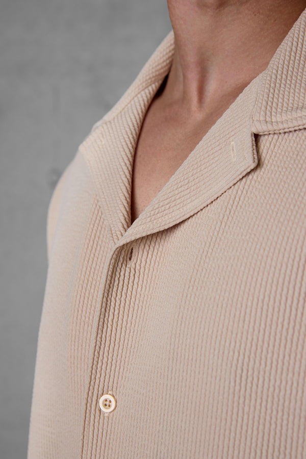 STONE RUFFLES SHIRT