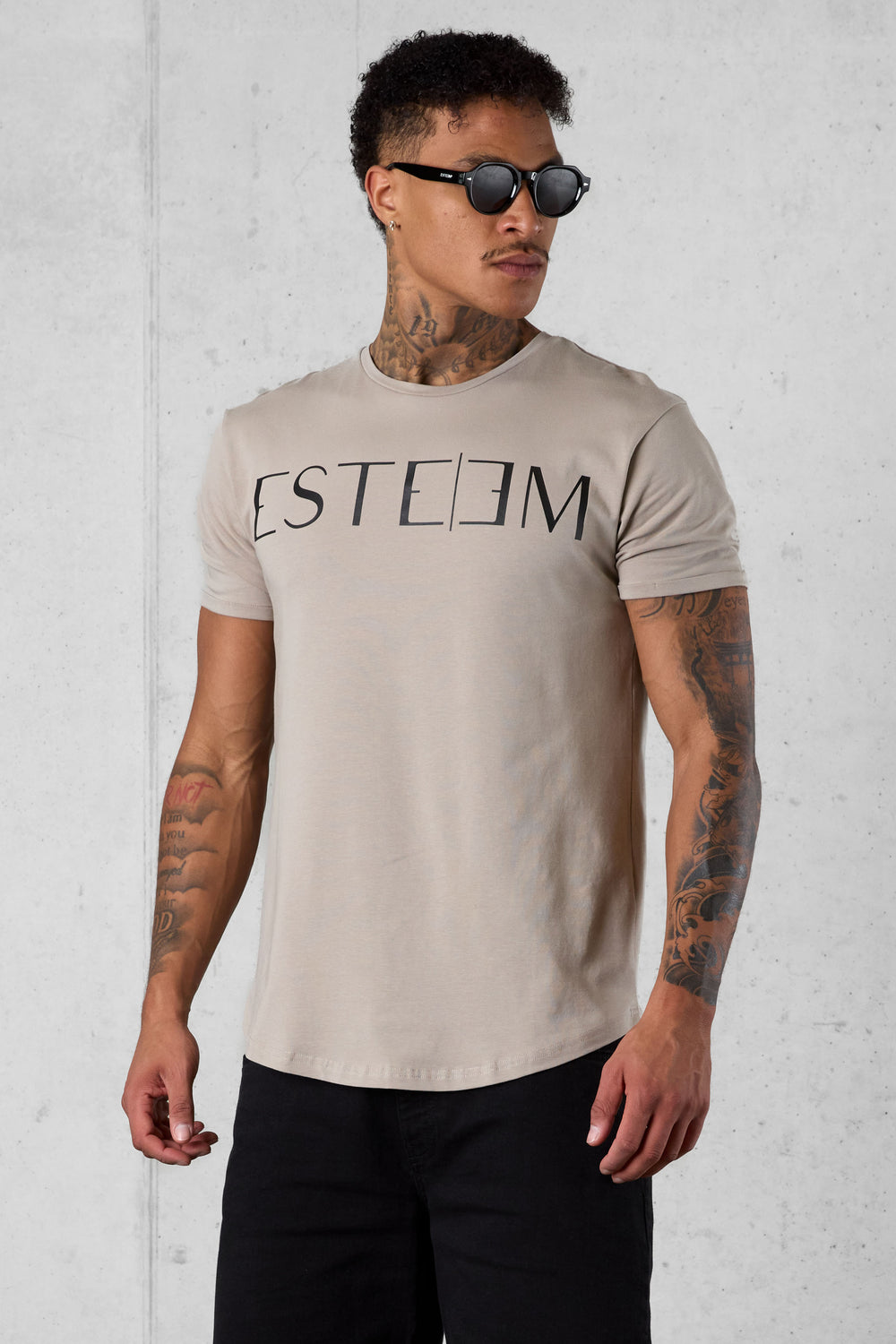 VINTAGEKHAKI LETTERING TEE