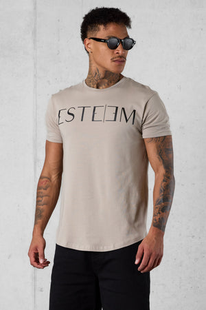VINTAGEKHAKI LETTERING TEE
