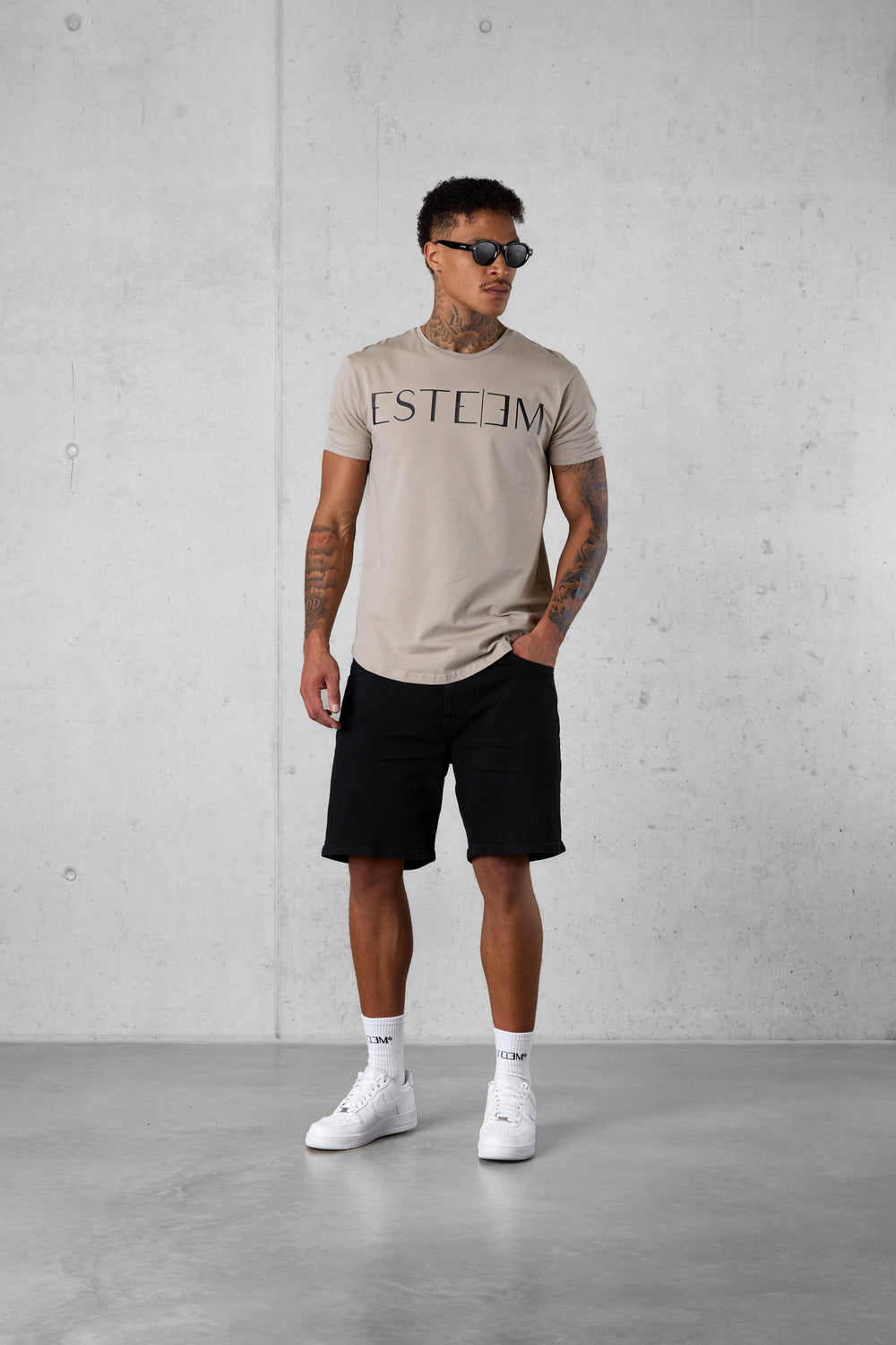 VINTAGEKHAKI LETTERING TEE