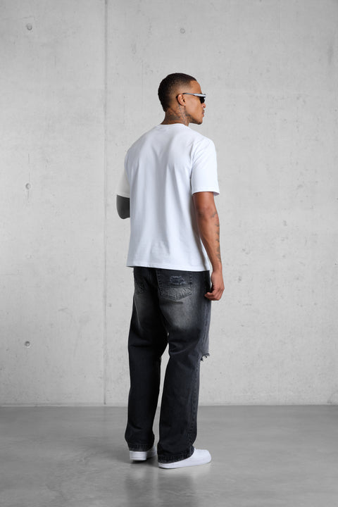WHITE EC REGULAR TEE