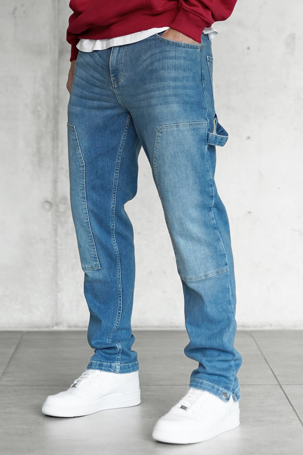 WASHED BLUE CARPENTER JEANS