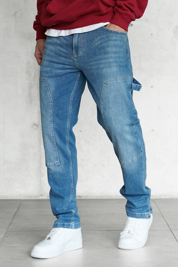WASHED BLUE CARPENTER JEANS