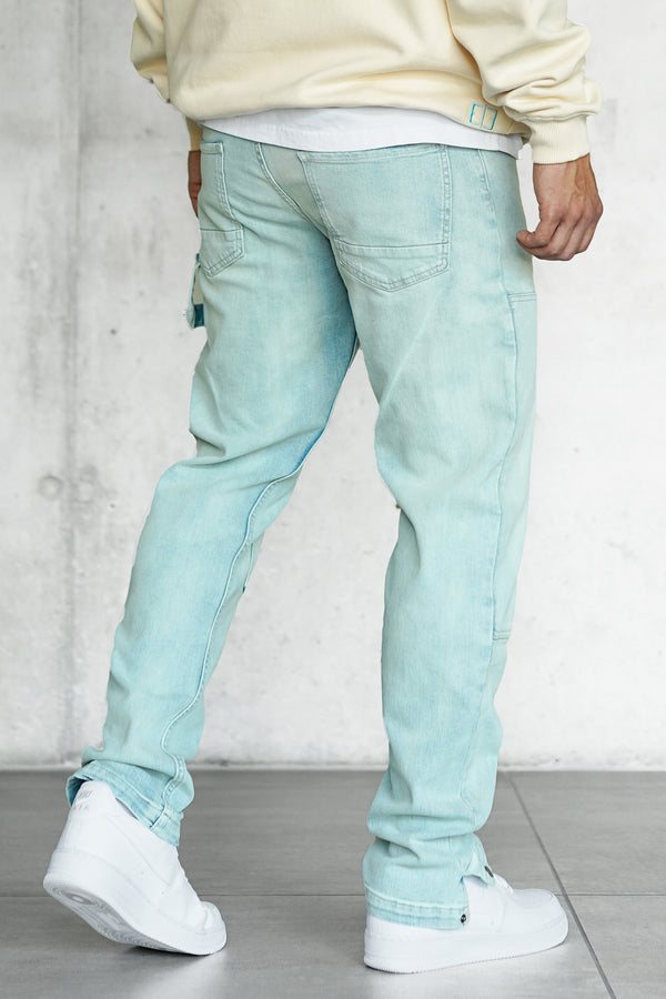 WASHED CREMEBLUE CARPENTER JEANS