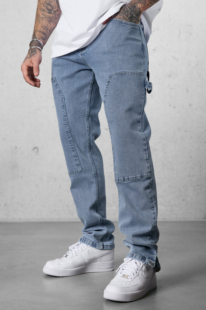 WASHED GREYBLUE CARPENTER JEANS