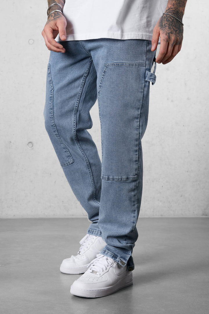 WASHED GREYBLUE CARPENTER JEANS