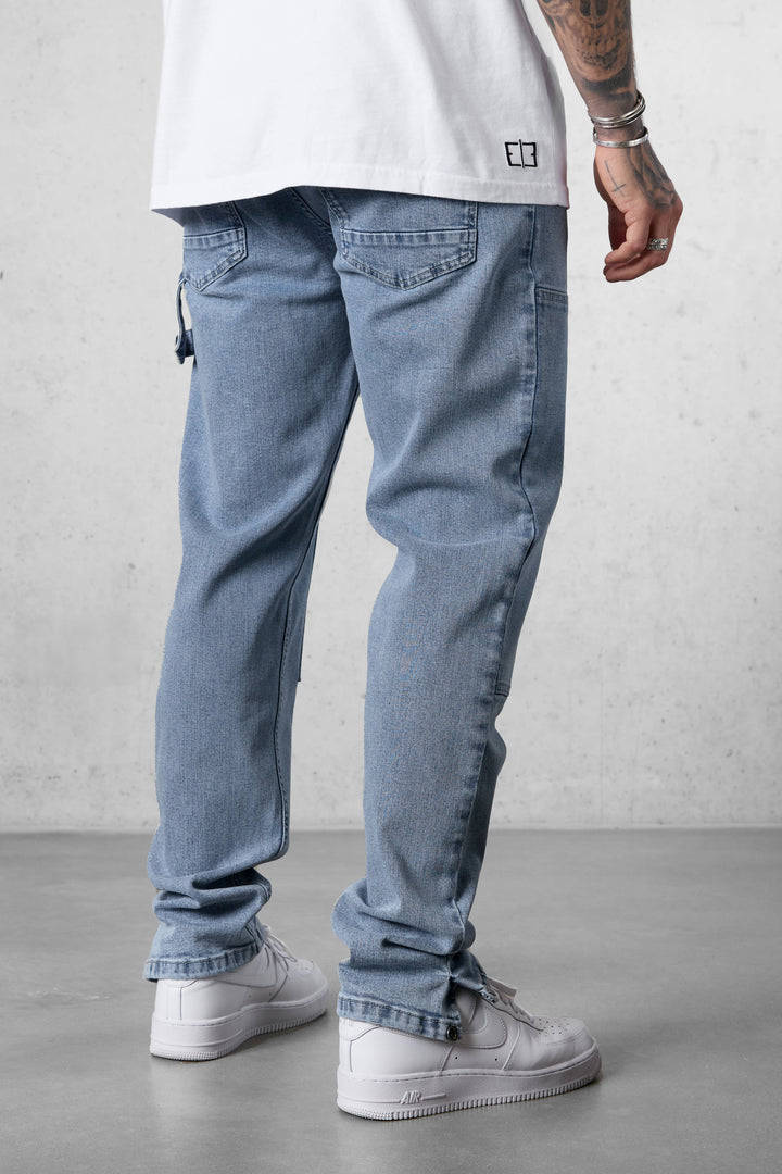 WASHED GREYBLUE CARPENTER JEANS