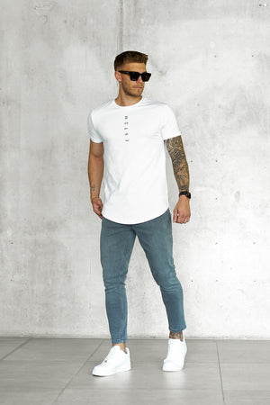 WASHED LIGHTGREY BASIC JEANS