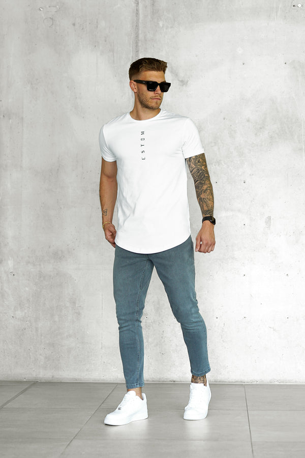 WASHED LIGHTGREY BASIC JEANS