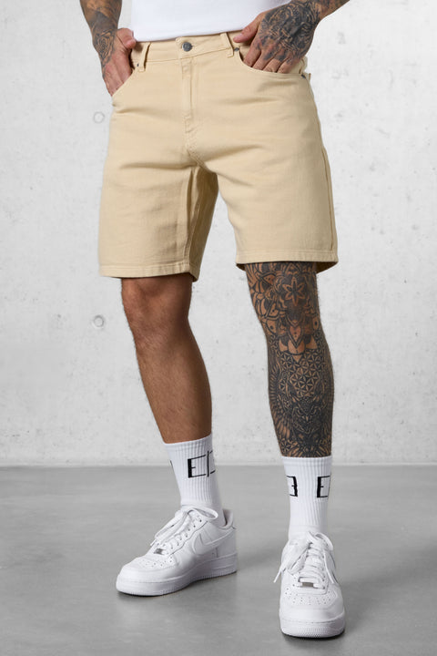 WASHED STONE BASIC JEANSSHORTS