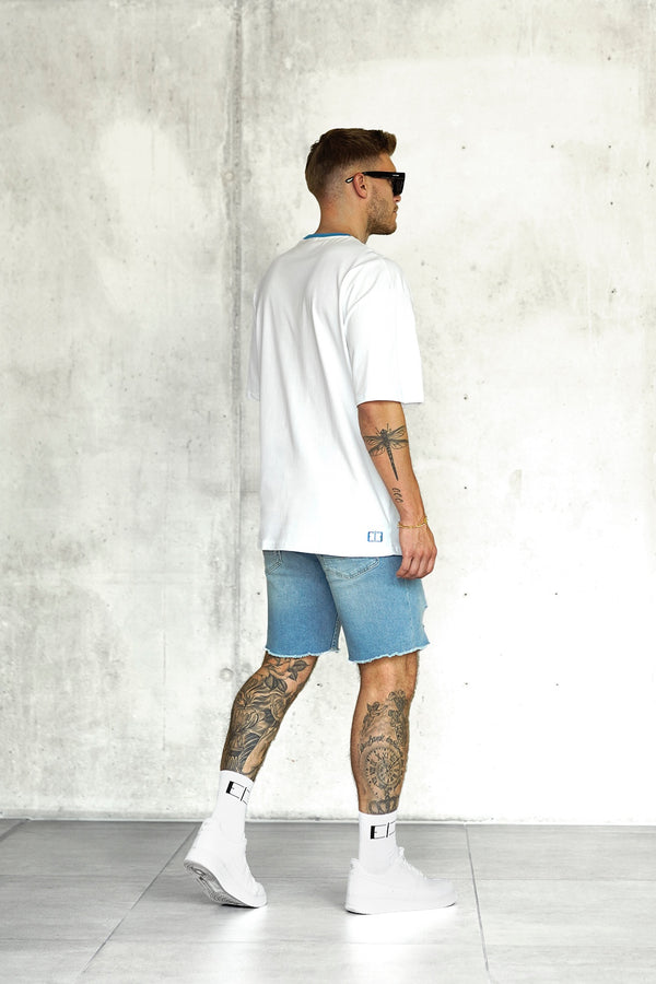 WHITE IBIZABLUE BEACH SESSIONS OVERSIZED TEE