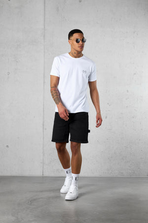 WHITE LOOP LOGO TEE