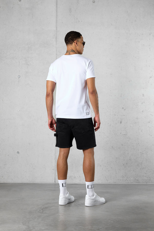 WHITE LOOP LOGO TEE